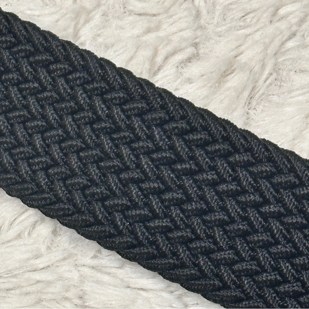 Dockers Black Braided Stretch Belt, UNISEX, Like New!, 3X (50-52)